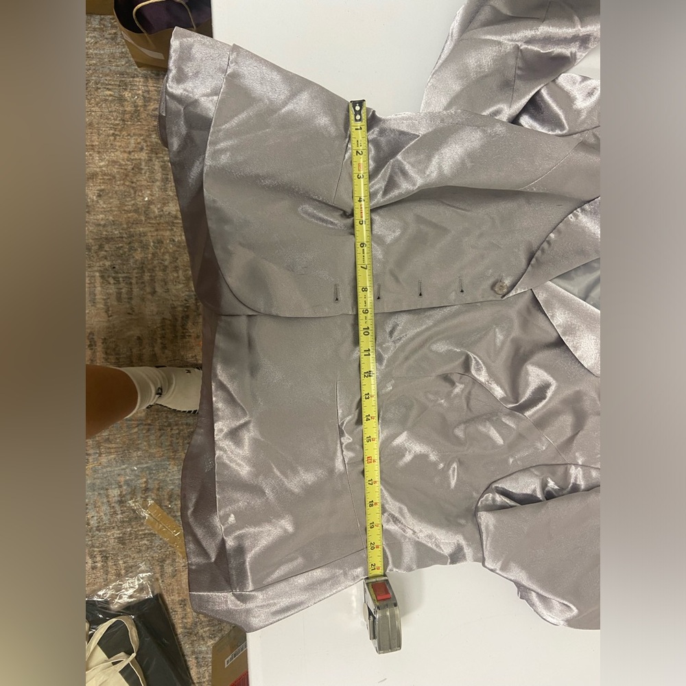 Emily, silver, simple jacket - Picture 4 of 4